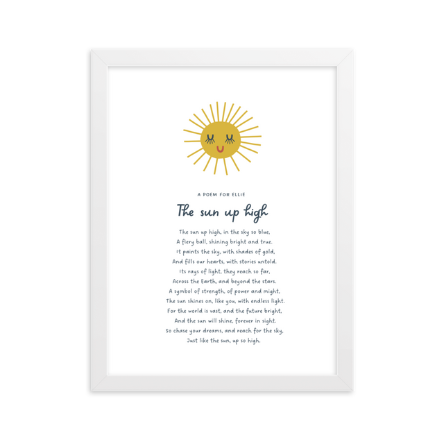 A-sun-up-high-A4-framed-print-white